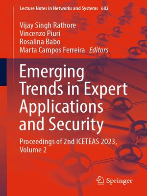 cover image of Emerging Trends in Expert Applications and Security, Volume 2